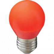Ecola globe   LED color  5,0W G45 220V E27 Red шар Красный матовая колба 77x45