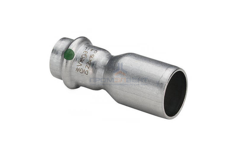 Муфта Viega Sanpress Inox 2315.1 - 18 x 15 (нержавеющая сталь)