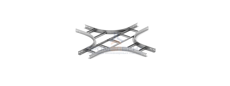Крестообразный разветвитель для лестничного лотка НЛО 300х100х3000 OSTEC