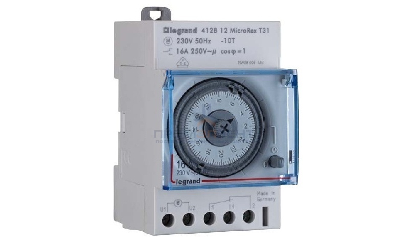 Программируемый ежедневный таймер Legrand 220V 16А 3М