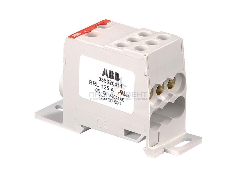 BRU125A Распределительный блок ABB 125А 1-полюсный